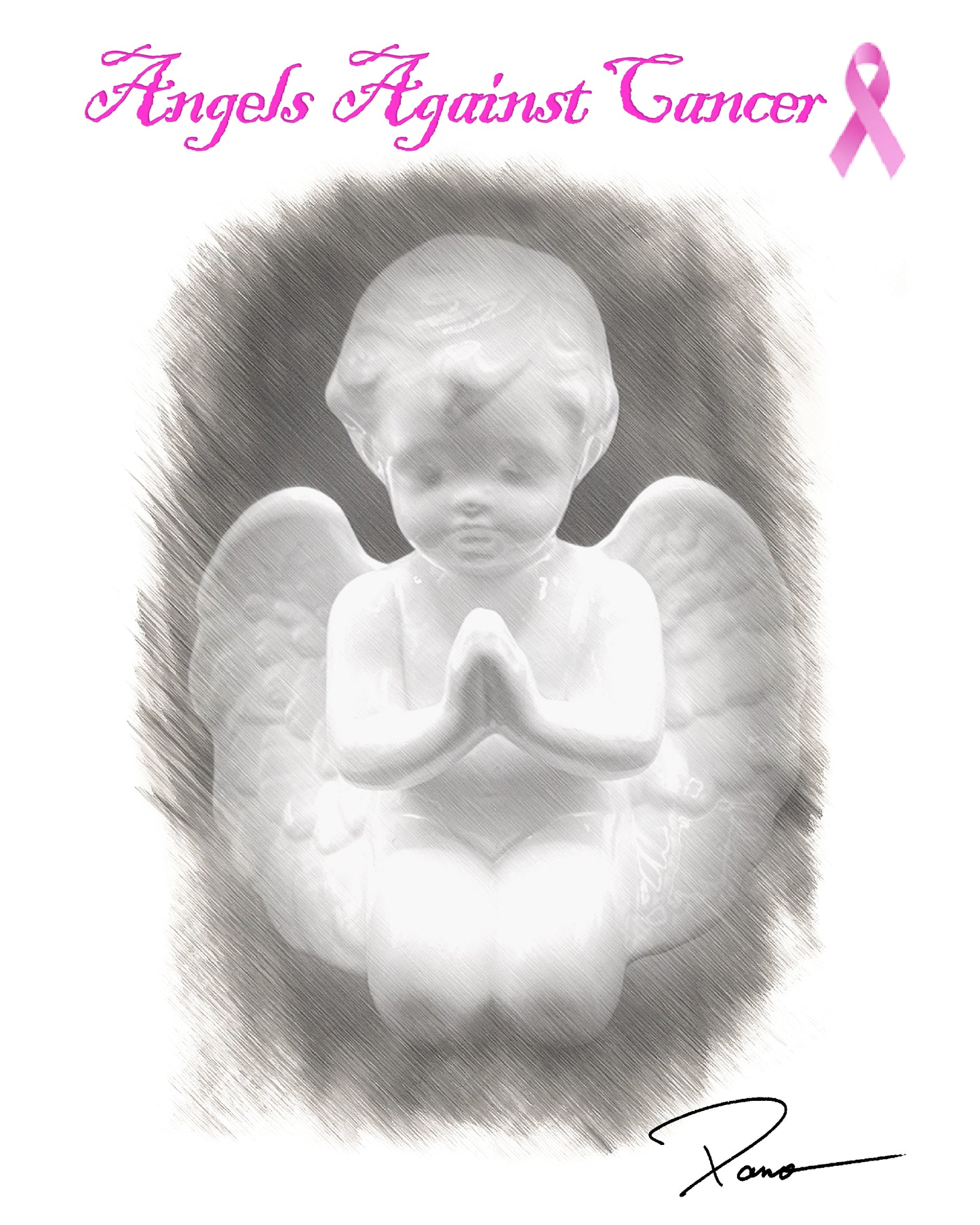 Angel Praying with Closed Hands