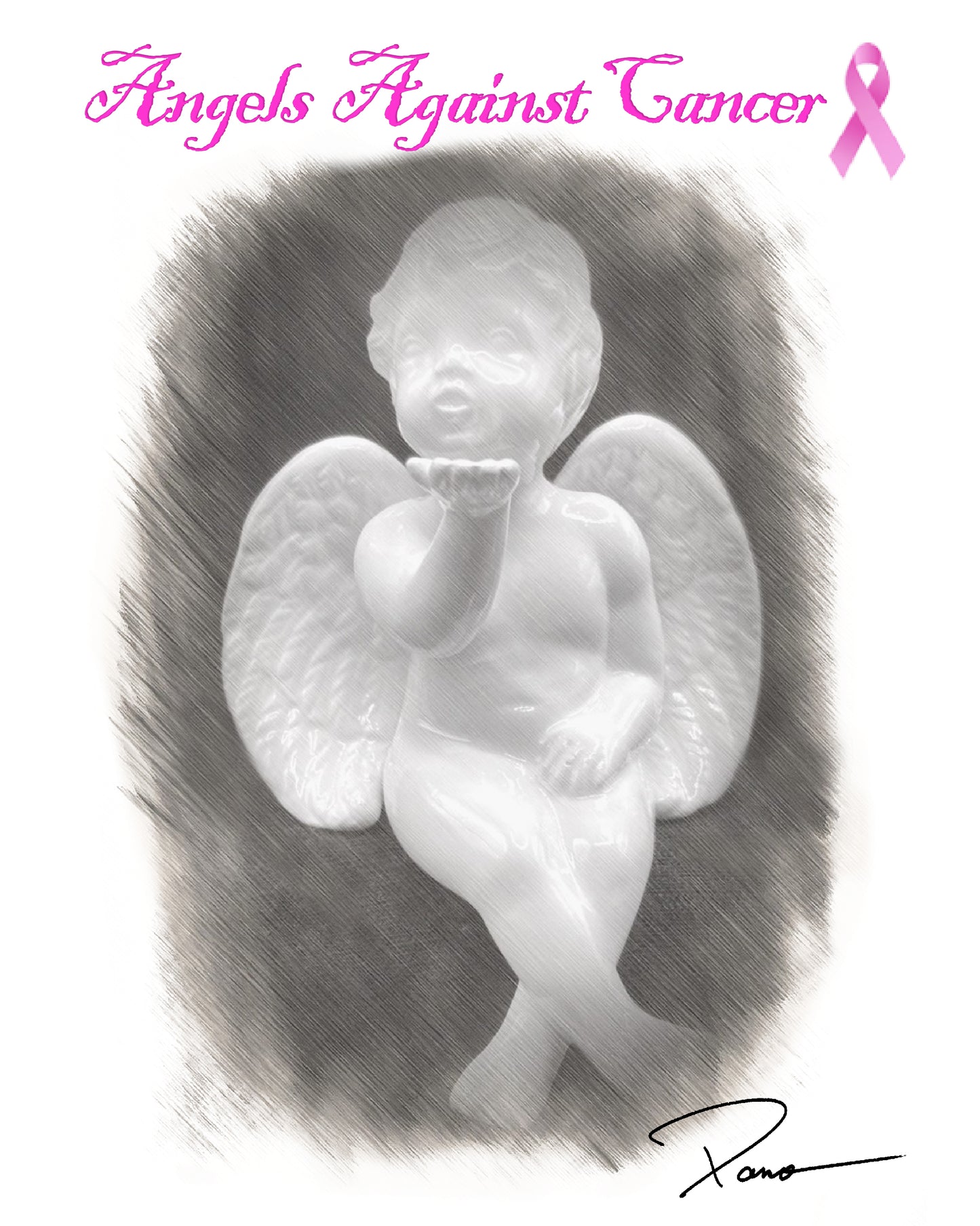Angel Blowing a Kiss