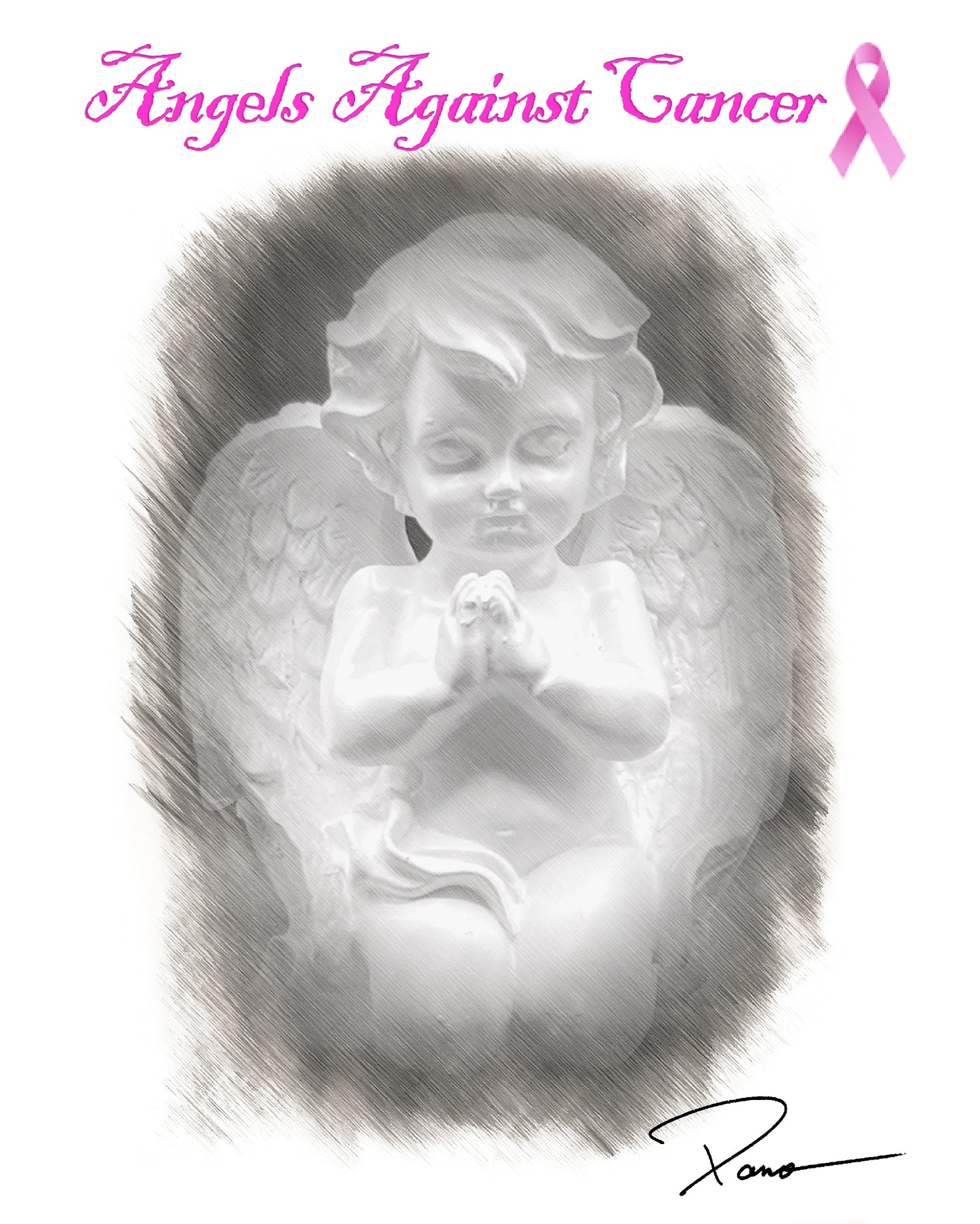 Angel Praying on Knees